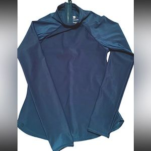 “All in Motion’ Running/Swimming long sleeve mock neck rash guard shirt.